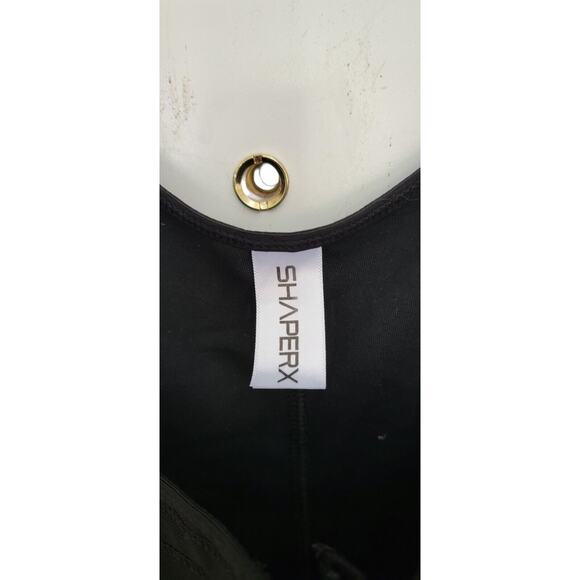 Women's Black ShaperX Bodysuit With Tummy Control And Lace Size Large - Picture 7 of 9